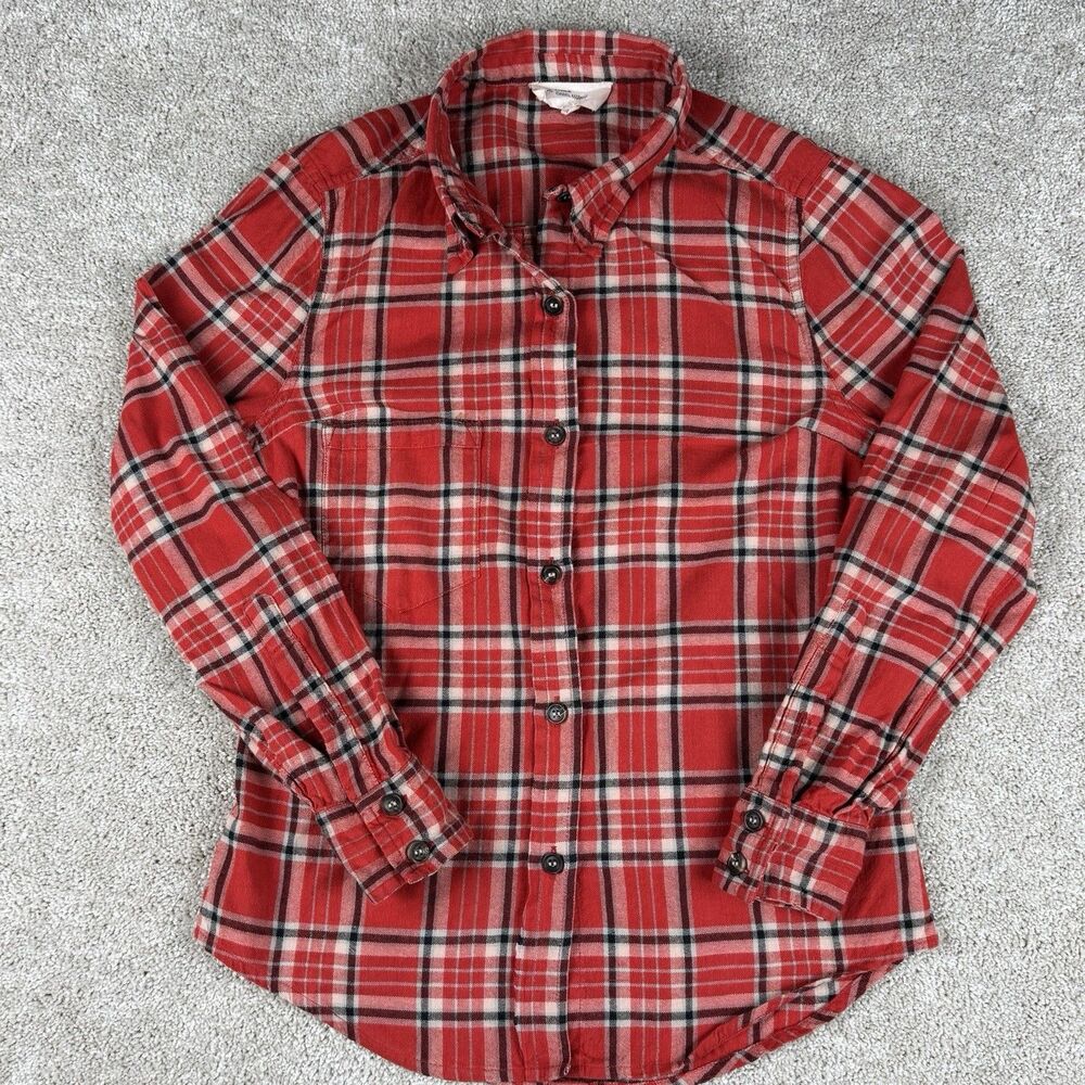 Isabel Marant Etoile Plaid Flannel Shirt SZ 1 US 4 Women 100% Cotton Long Sleeve